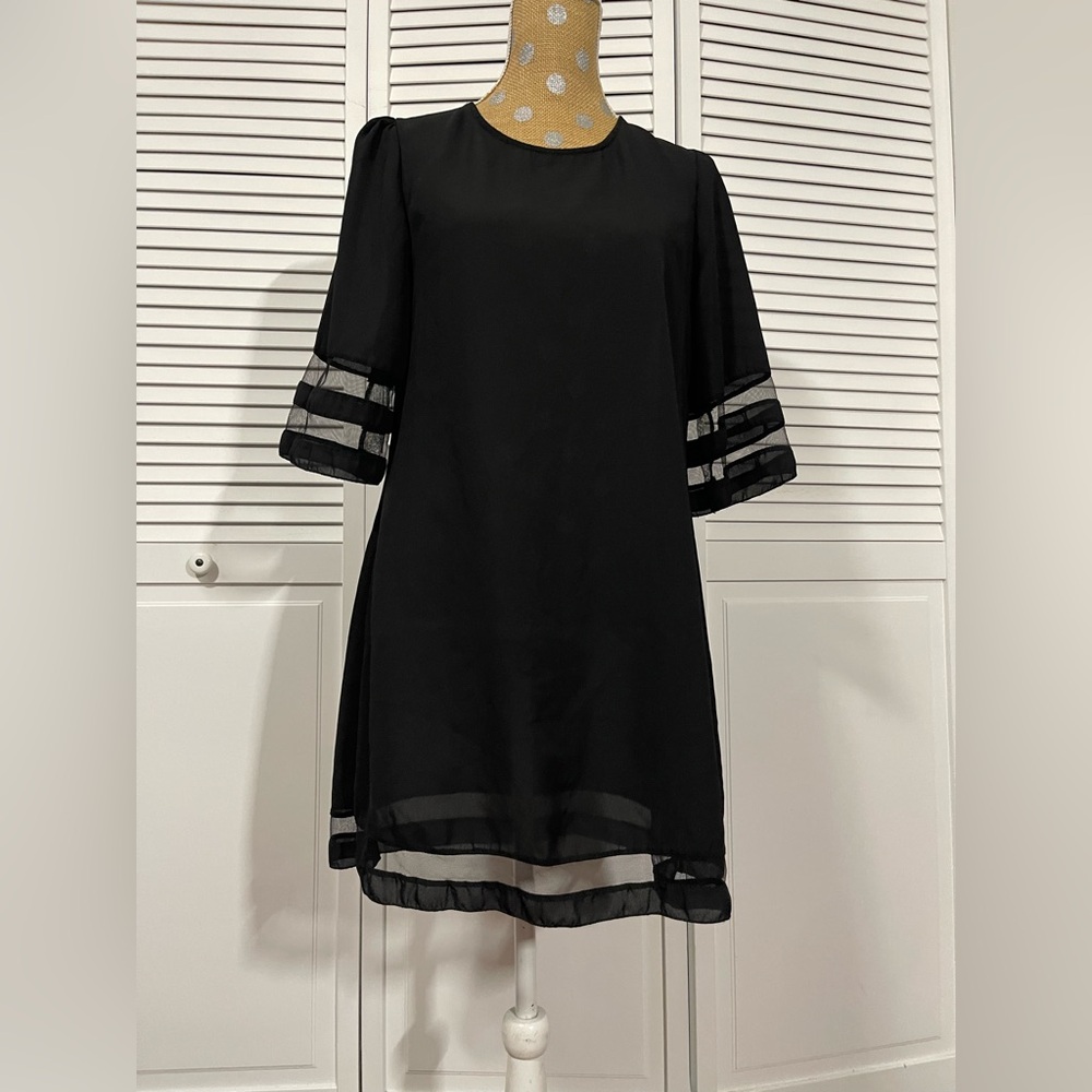 🖤 Black Sheer Dress Sz M